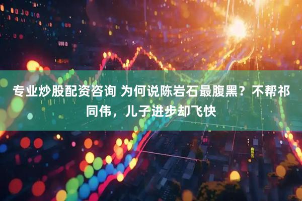 专业炒股配资咨询 为何说陈岩石最腹黑？不帮祁同伟，儿子进步却飞快